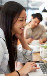 girl taking a Spanish class 1-1